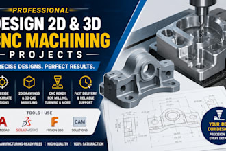 design 2d and 3d cnc machining projects