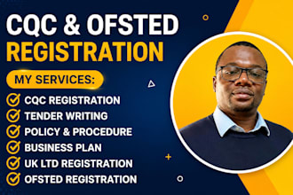 do cqc registration, ofsted, policies procedures and UK tender writing