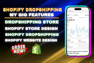 design market shopify dropshipping store
