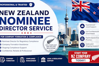 provide new zealand nominee director service for company formation, compliance