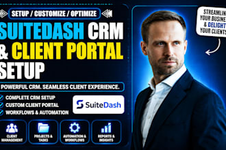 suitedash CRM client portal setup automation business