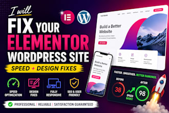 fix your elementor wordpress site speed and design issues