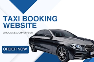 design automated chauffeur website limousine and taxi booking website