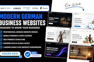 design german business websites on wixstudio jimdo silex pixpa framer or ionos