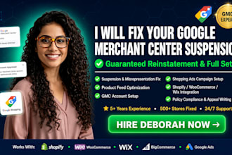 fix google merchant center suspension and feed errors