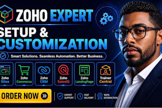 do zoho sites, zoho commerce CRM zoho saleiq zoho landing page trainer central