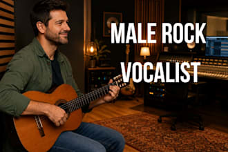 record intense male rock vocals for your track