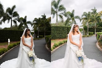 do wedding and event photo editing in lightroom