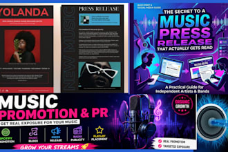write UK USA music press release submit music PR promotion and PR distribution