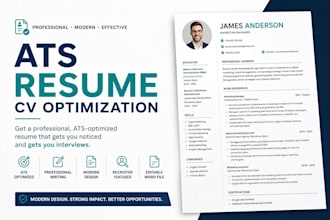 create an ats optimized resume or CV that gets interviews