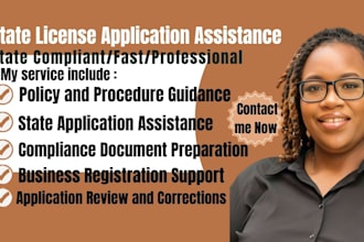 assist healthcare, home care, non medical agencies with license application
