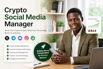 be your crypto social media manager for web3 nft blockchain marketing