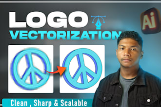vectorize your logo with clean and sharp results