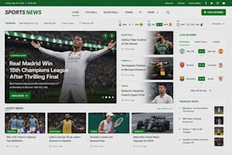 build a modern sports news website