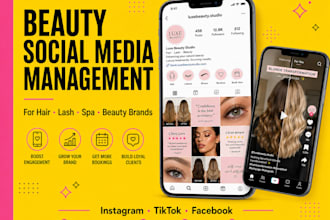 manage instagram and tiktok for nail salons and nail artists