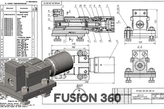 do 3d product design, modeling and technical drawings in fusion 360