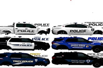 build,vehicle wrap design, custom livery for fivem ems, asseto corsal, track mo