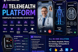 do telehealth 3d body scanner imaging ai medical scribe mqtt wellness doctor app
