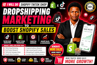setup shopify tiktok dropshipping store and manage tiktok shop ads