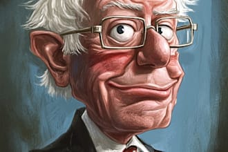 create a political cartoon art