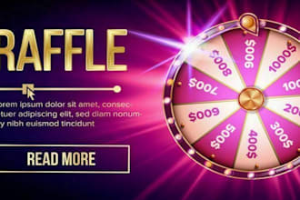 design raffle website giveaway website competition website for raffle business