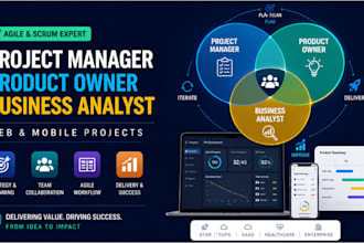 be your agile product manager, product owner, business analyst for mvp