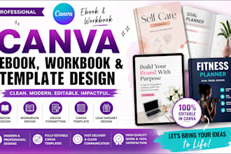 design canva ebook, canva ebook formatting, canva workbook canva template design