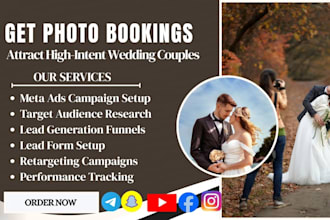 generate wedding photography leads using meta ads and marketing experts