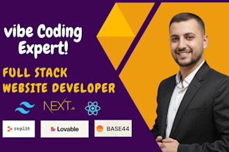 do base44 lovable replit ai website as vibe coding expert full stack developer