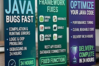 do java debugging and fix core framework bugs within 24 hours