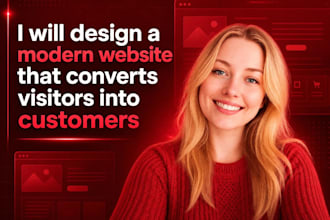 design a modern website that converts visitors into customers