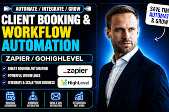 client booking workflow automation zapier gohighlevel