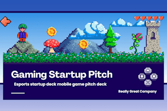 design gaming startup pitch deck esports startup deck mobile game pitch deck