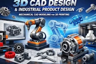 design consumer product cad design and 3d modeling for manufacturing needs