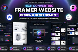 be your framer expert to build framer landing page and fix responsive web