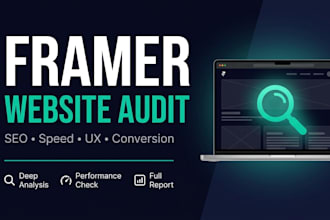audit your framer website for SEO, speed, conversion and UX issues