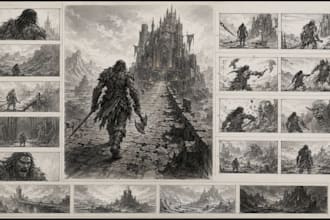 design rpg and fantasy game storyboards