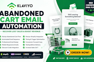 setup abandoned cart email automation in klaviyo email flow setup email blast