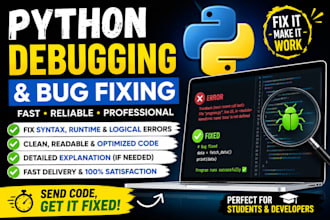 investigate and debug your python code and explain it simply