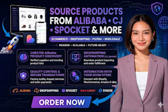 source products from alibaba cjdropshipping spocket salehoo syncee