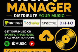 upload and distribute your music on distrokid cd baby tunecore and ditto