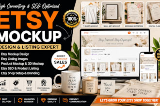 create etsy mockup design etsy listing images product mockup etsy SEO