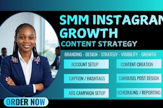 create instagram content creation growth strategy social media marketing manager