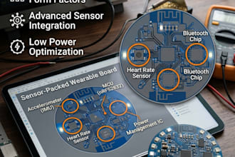 develop custom sensor integrated pcbs for wearables