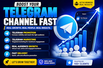 promote telegram channel, telegram group and telegram marketing fast