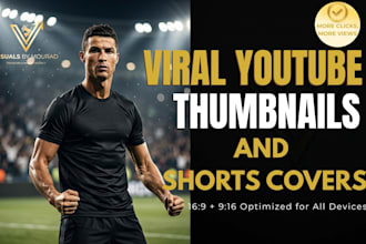 design a viral youtube thumbnail and shorts cover