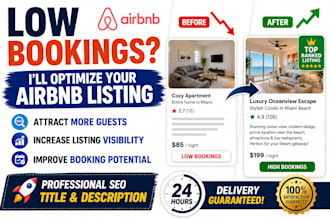 optimize your airbnb listing for more bookings with seo title and description