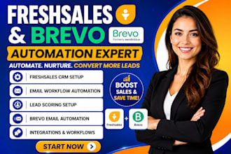 setup freshsales email workflow automation lead scoring setup marketing brevo