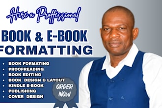 professionally edit and format fiction or nonfiction books