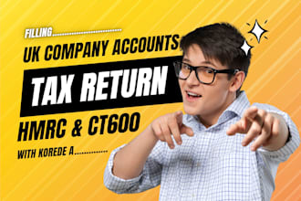 prepare UK company accounts, file ct600 to hmrc and companies house